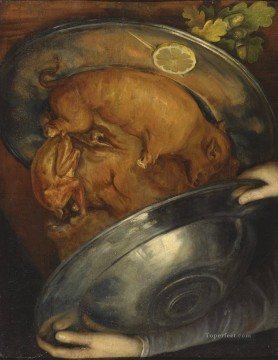 静物 Painting - 豚の男 ジュゼッペ・アルチンボルド 古典的な静物画